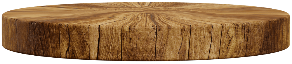 a wooden plate